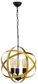 Chandelier Gezegen – Ouro e Preto – 40 cm x 90 cm