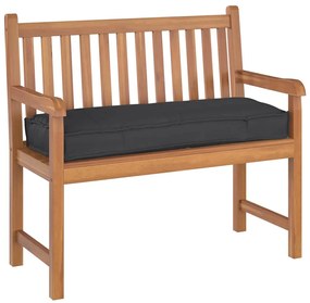 vidaXL Almofada de palete para banco Preto 110 x 40 x 8 cm