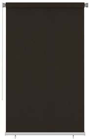 Estore de rolo para exterior PEAD 140x230 cm castanho