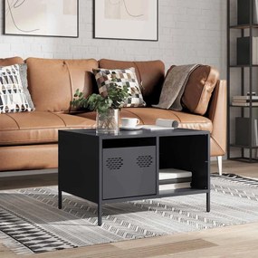 Mesa de centro 68,5x50x43,5 cm aço laminado a frio antracite