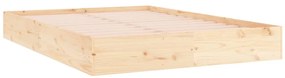 Estrutura de cama king 150x200 cm madeira maciça