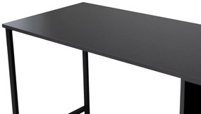 Secretária Dupla "Twin Study Desk" – Antracite e Preto - 240x60x74 cm,