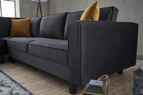 Sofá de Canto Kale – Antracite – 258 x 83 x 258 cm