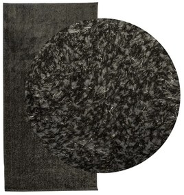 Tapete de pelo alto aspeto brilhante ISTAN 100x200cm antracite