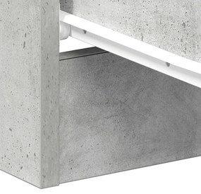 Mesa de cabeceira derivados de madeira cinzento cimento