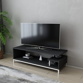 Móvel TV Reilly – Branco/Antracite – 120x44,6x37,6 cm