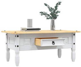 Mesa de centro Corona pinho mexicano 100x55x44 cm branco