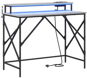 Mesa Sonoma cinzento 100 x 50 x 86.5 cm Madeira processada