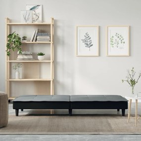 Sofá-cama tecido cinzento-claro