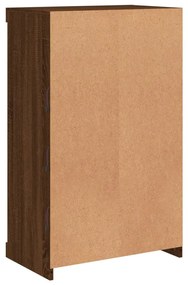 Aparador com luzes LED 60,5x37x100 cm carvalho castanho