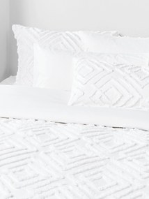 Capa de edredão em percal de algodão com acabamento tufado Phil