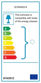 Candeeiro de Teto Berceste – Vintage – 65 x 15 cm