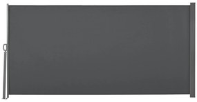 Outsunny Toldo Lateral Retrátil para Terraço Pátio ou Jardim Toldo de Privacidade para Exterior Dobrável 300x160 cm Cinza