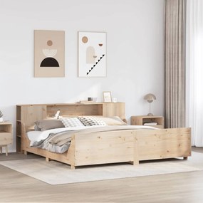 vidaXL Cama sem colchão 180x200 cm madeira de pinho maciça