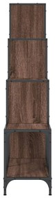 Estante 122x30x132 cm deriv. de madeira/metal carvalho castanho