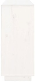 Aparador 104,5x34x80 cm madeira de pinho maciça branco