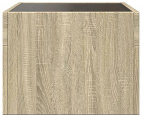 Mesa de cabeceira c/ LED Infinity 40x40x30 cm carvalho sonoma