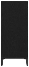 Armário de Registro vidaXL Carvalho Preto 84,5x38x89 cm Madeira Engenh