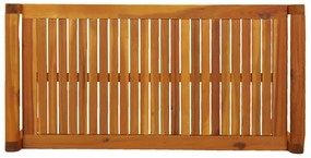 2 pcs conj. lounge jardim c/ almofadões cinza-escuro madeira