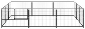 Canil para cães 9 m² aço preto