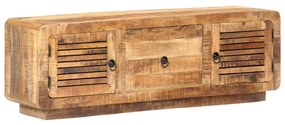 Móvel de TV 120x30x40 cm madeira de mangueira áspera