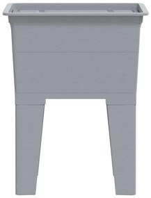 Tanque de lavar roupa 59x41x75 cm resina cinzento
