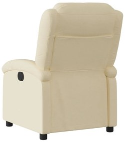 Poltrona reclinável tecido cor creme