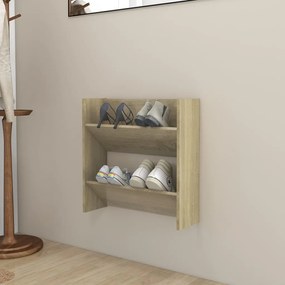 Sapateira de parede 60x18x60 cm contraplacado carvalho sonoma