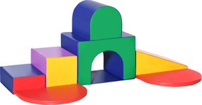 Conjunto de 7 Blocos de Psicomotricidade para Crianças Blocos de Constução Brinquedo para Aprendizagem Multicor