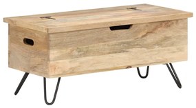 vidaXL Arca 90x40x45 cm cm madeira de mangueira maciça