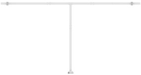 Toldo autom. LED e sensor de vento 600x350 cm amarelo/branco