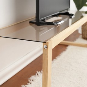 Móvel de TV Via – Natural – 130 cm x 40 cm x 40 cm