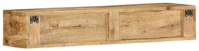 Armário de TV para parede 100x30x19 cm mangueira áspera maciça