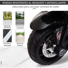 HOMCOM Motocicleta Elétrica Infantil com 3 Rodas Triciclo para Criança