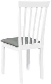 Cadeiras de jantar com almofadões 2 pcs madeira maciça branco