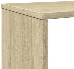 Estante 102x29x143 cm derivados madeira cor carvalho sonoma