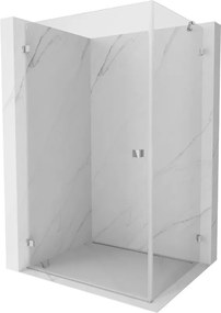 Mexen Lunar-B cabine de duche articulada esquerda 75 x 70 cm, transparente, cromado - 832-075-070-01-00-L