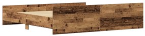 Cama vidaXL Madeira Velha 200x200 cm Painel de Madeira