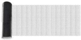 Postes de Cerca vidaXL 11 pcs U-Channel Cinza 80 cm Aço, Cerca Hexagon