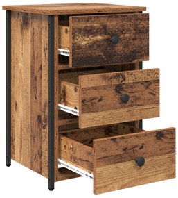 Mesa de Madeira Velha Madeira Velha MDF, Madeira de Partícula, Metal