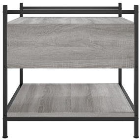 Mesa de centro 50x50x50 cm derivados de madeira cinzento sonoma