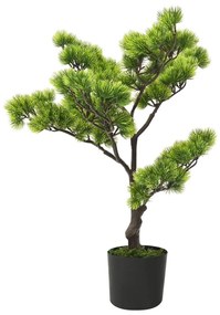 336316 vidaXL Bonsai pinus artificial com vaso 60 cm verde