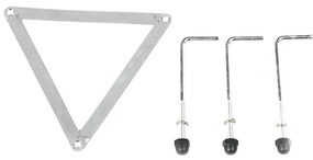 Candeeiro de exterior rústico preto 3 luzes IP44 - Guardado