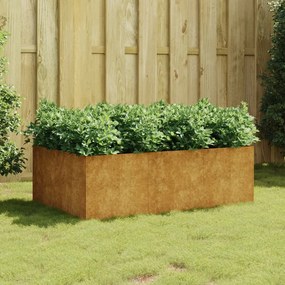 vidaXL Canteiro elevado de jardim 120x80x40 cm aço corten