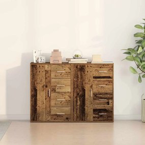 Buffets 2 pcs Madeira Velha 60x31x84 cm Madeira Engenharia