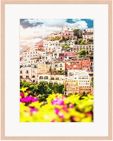 Impressão digital emoldurada View Of Positano