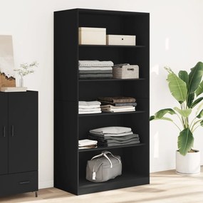 Roupeiro 100x50x200 cm contraplacado preto