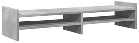 Suporte para monitor derivados de madeira cinzento cimento