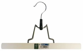 Cabide Mondex Ecológico Calças Madeira Branco (25 X 16 cm)