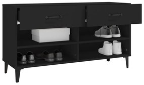 Sapateira 102x35x55 cm derivados de madeira preto